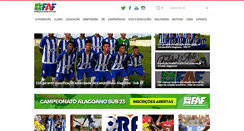 Desktop Screenshot of futeboldealagoas.net