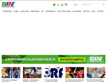 Tablet Screenshot of futeboldealagoas.net